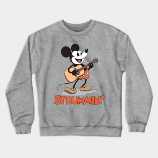 Smiling & Strummin' Mickey Crewneck Sweatshirt